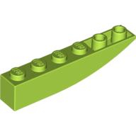 Lego kostka (kostička) 6x1 oblouk invertovaný, limetková (4578749, 4164035)